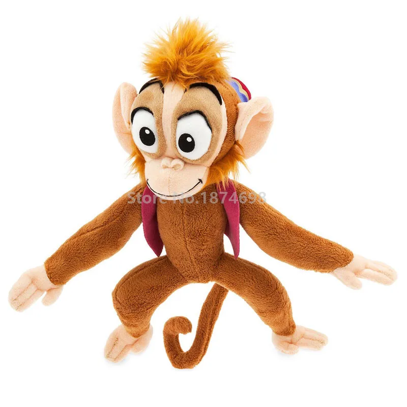 Abu Monkey 30cm Aladdin Prince Genie Rajah Tiger Abu обезьяна плюшевые куклы детские игрушки куклы для детей подарки 30-50 см - Цвет: Abu Monkey 30cm