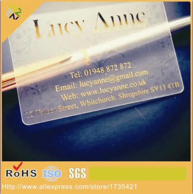 (500 шт./лот) Термопринтер CR80 Прозрачная ПВХ карта/Глянцевая пластиковая Карта|card