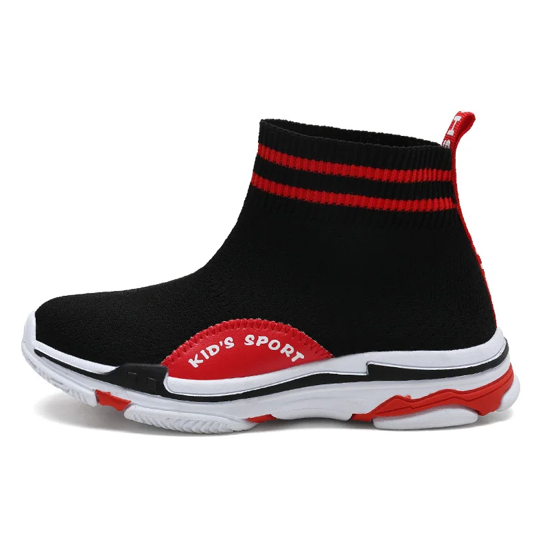 Обувь для девочек обувь маленьких мальчиков вязаные Нескользящие кроссовки цвет