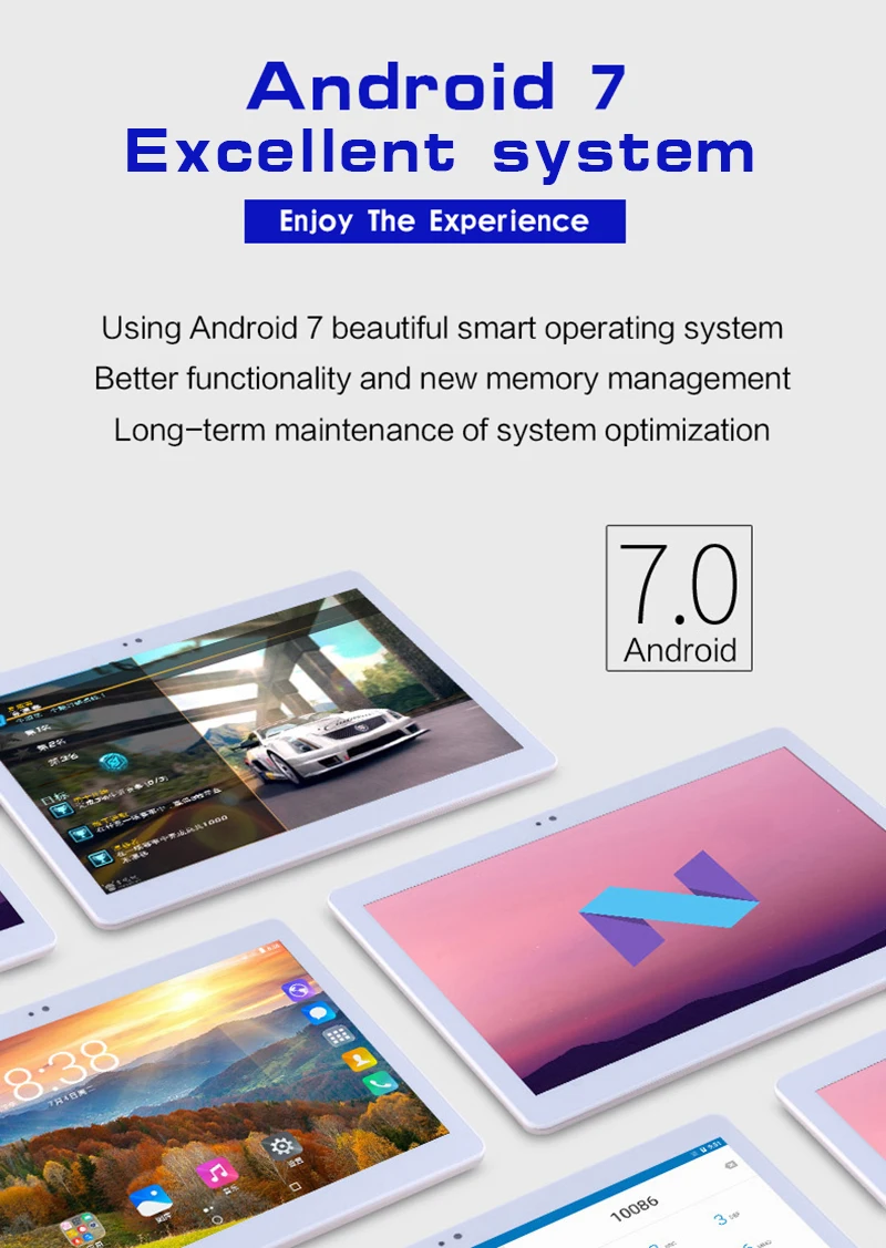 10' Планшетные ПК 2G 3g Android 7,0 8 Octa Core таблетки 4 ГБ Оперативная память 64 Гб/32 ГБ Встроенная память, Wi-Fi, 3g gps WPS ips Bluetooth планшет T805C
