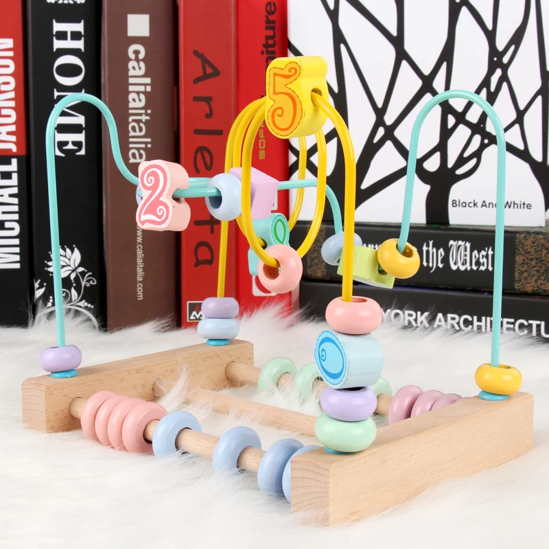 1 шт. детские игрушки интеллектуальные дети девочки Детские бусины вокруг