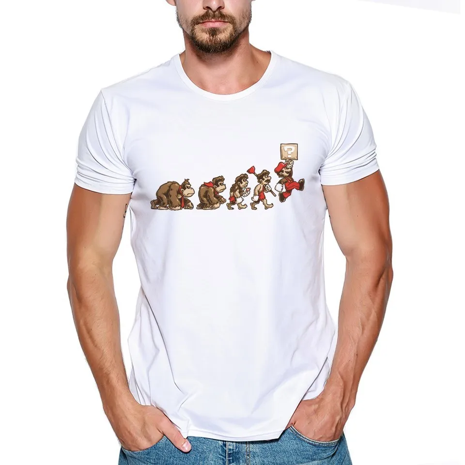 2017 Новейшая летняя мужская футболка Веселая модная с принтом видео игры