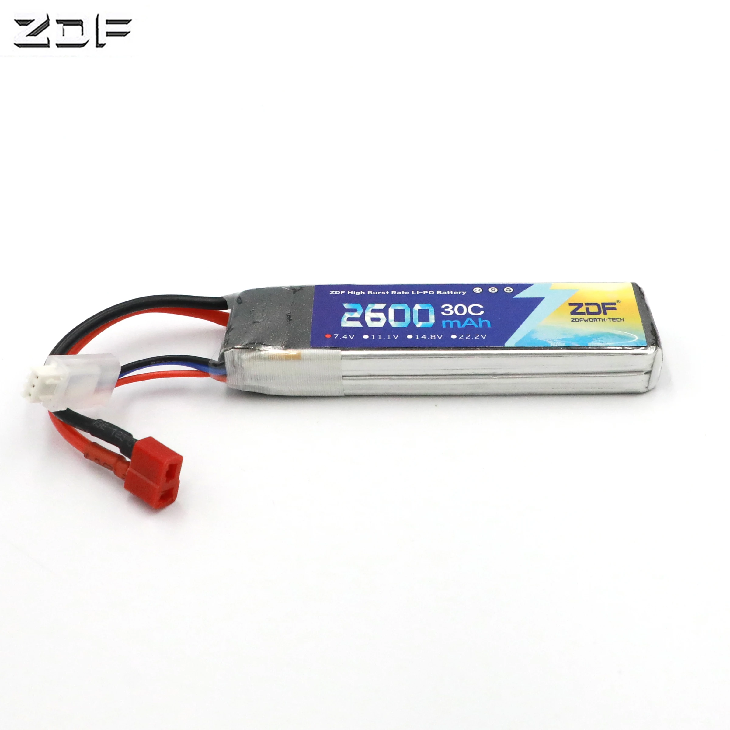 Аккумулятор ZDF Lipo 2s 7 4 в 2600 мАч 30C Max 60C Hubsan H501S для дрона Akku литий-полимерный