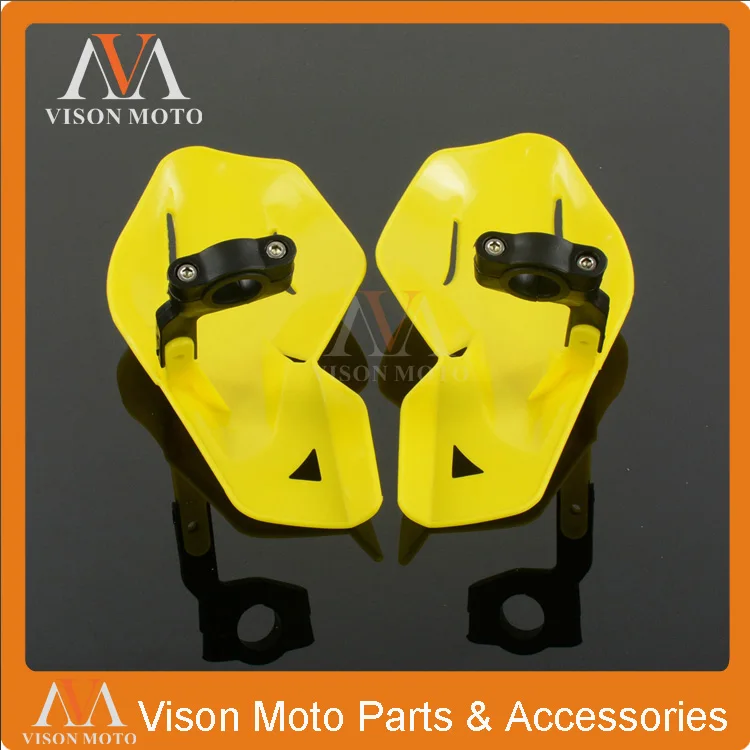 

Yellow Plastic Universal Handguards Hand Guards Brush Bar Fit Motorcycle Dirt Bike Motocross For Apollo Xmoto CR80 CR85 CRF110