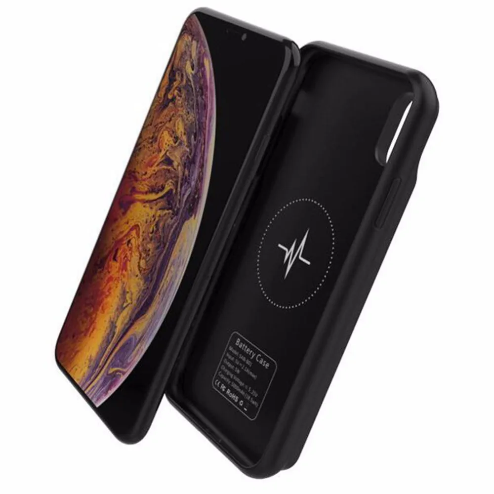 5000 мАч для iphone X XS XR, чехол для зарядного устройства, чехол для смартфона, внешний аккумулятор 6000 мАч для iphone XS MAX, чехол для аккумулятора