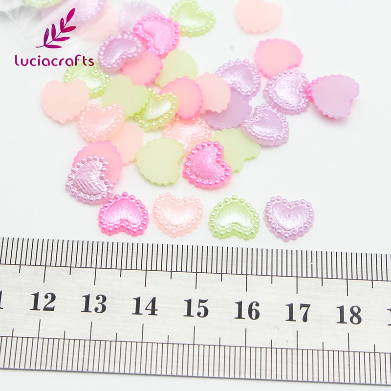 Lucia Craft 48 шт. жемчужные бусины в форме сердца для рукоделия аксессуары