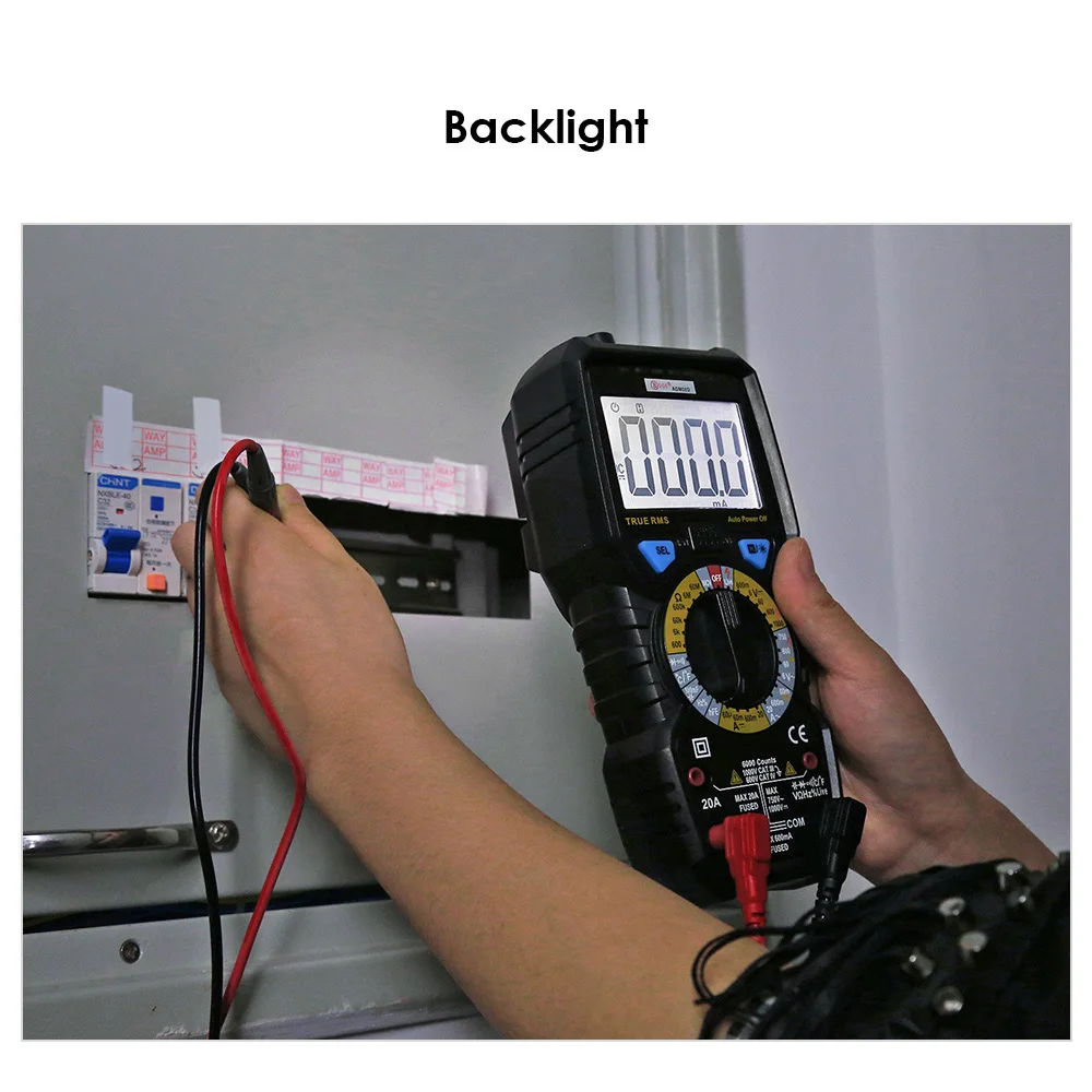 BSIDE ADM08D Цифровой мультиметр True RMS ЖК дисплей Дисплей AC/DC Напряжение ток