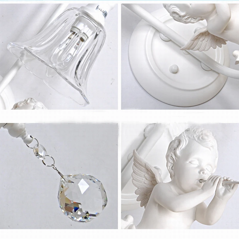 

Bathroom Vanity Lights/fashional modern white angel wall lamp white wall light e14 AC 110V-220V lighting fixture