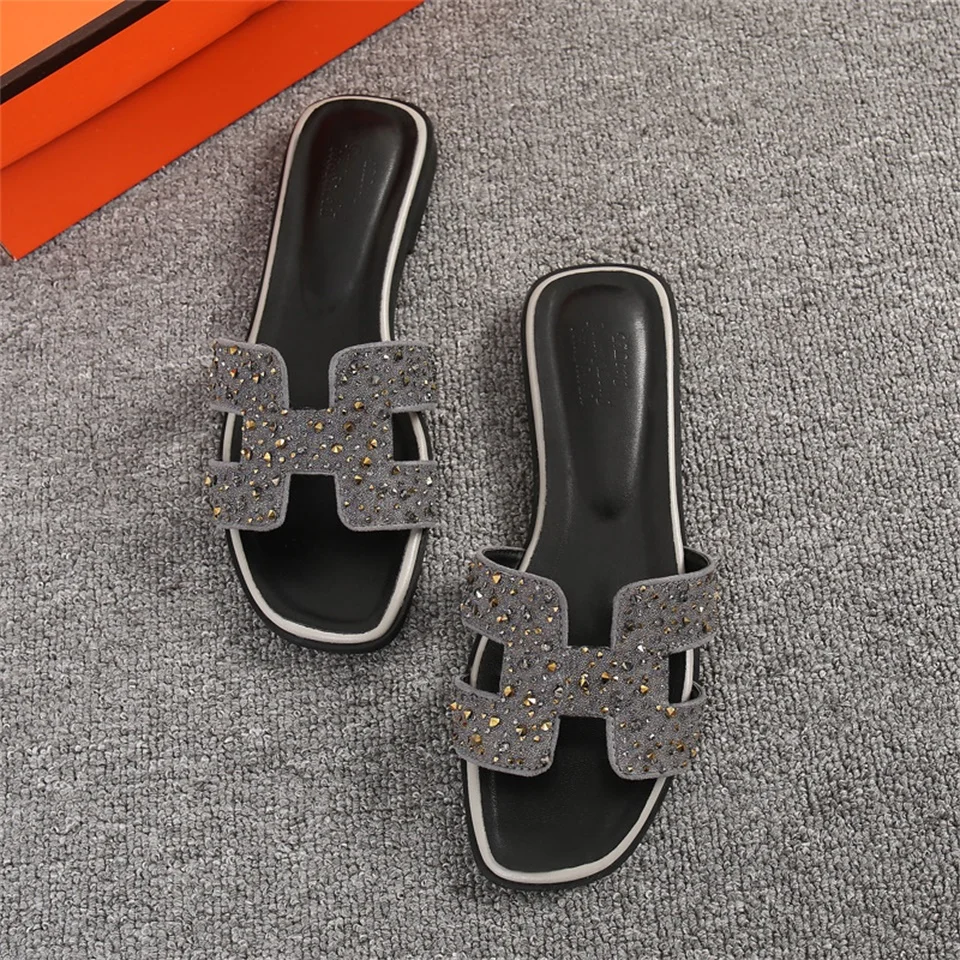 2018Summer Autumn Women Slippers Fashion Flat Heel Sandals Cool H Casual Shoes Ladies Flip Flo | Обувь