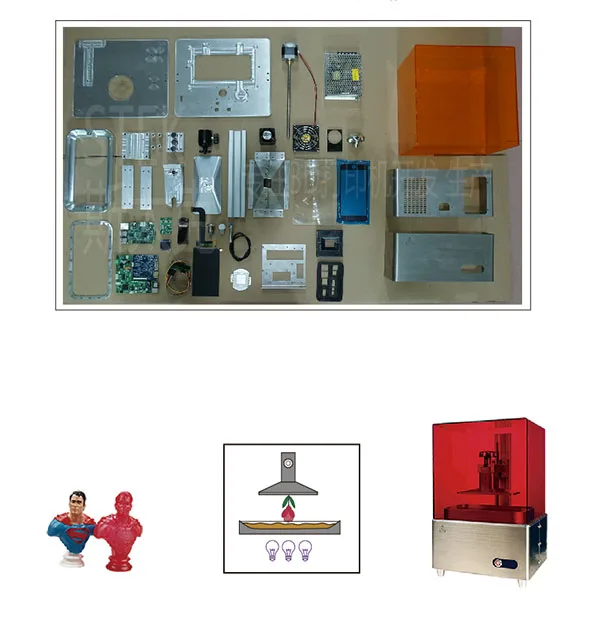 Новая модель X CUBE LCD на основе SLA смолы 3D Принтер Горячая Распродажа|3d printer|resin 3d