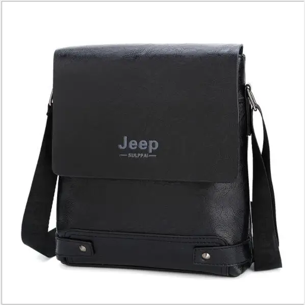 New Jeep Men's Bag Business Bag Men's Shoulder Messenger Bag Jeep Leather Casual Bag