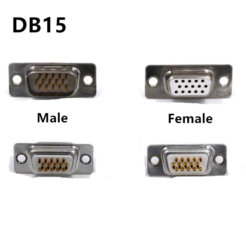 20 шт. DB15 3 ряда Параллельный разъем VGA 15 Pin D Sub папа с разъемом пластиковая