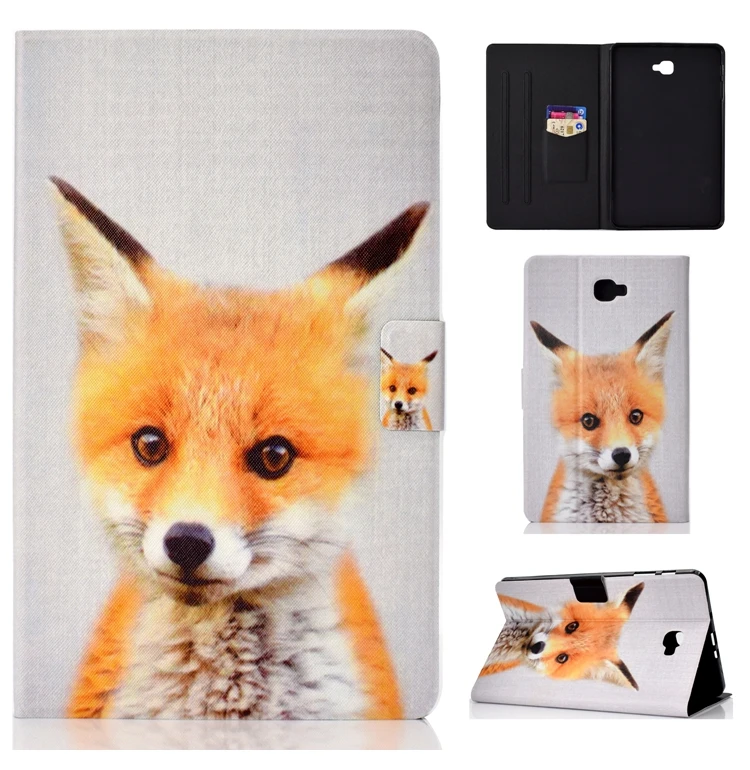 Чехол для планшета Coque samsung Galaxy Tab A A6 T580 чехол Единорог кожаный чехол с откидной крышкой для Etui samsung Tab A A6 T585 чехол