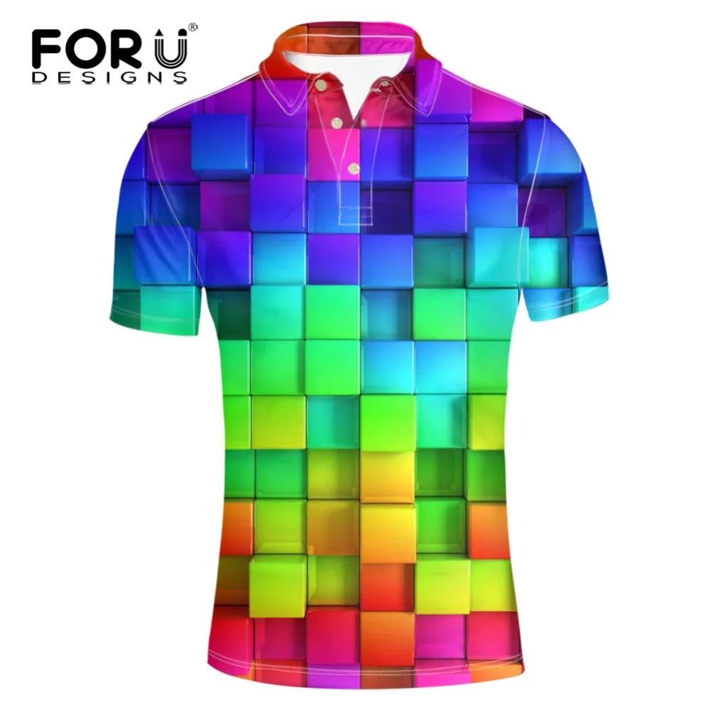 FORUDESIGNS/мужские рубашки больших размеров, брендовые эластичные мужские рубашки поло из спандекса с коротким рукавом, брендовая модная летняя одежда XXXL