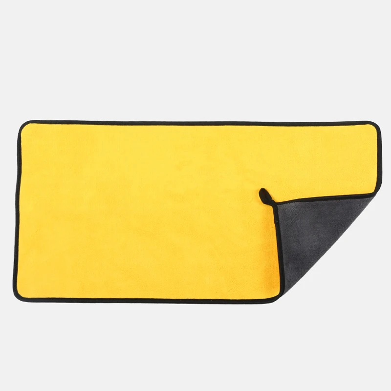 30X60 yellow Супер абсорбирующее полотенце из микрофибры для мытья автомобиля, ткань для Сушки автомобиля, большая ткань для ухода за автомобилем, детальное полотенце 30*60 - Цвет: 30X60 yellow
