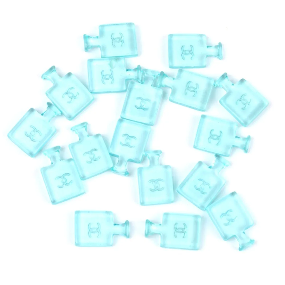 

20 шт. Аква-синее украшение в виде флакона духов Кабошон кабошон каваи DIY украшения для скрапбукинга аксессуары