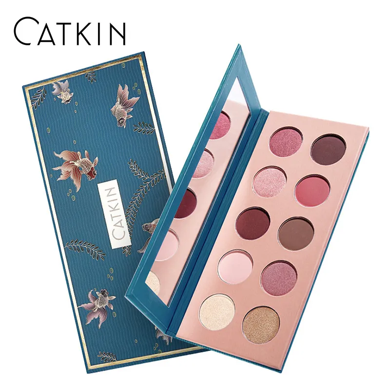 

CATKIN Allure 10 Colors Eyeshadow Natural Colors Clean & Translucent Smooth& Refined Powder Texture Stylish Smoky Deep Eyeshadow