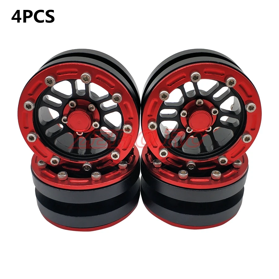Металлическое колесо для ROCK CRAWLER 1 9 дюйма Beadlock AXIAL SCX10 TRX 4 9SCX10 II JEEP RC CAR шт.|Детали и