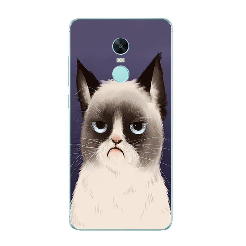 DIY Custom Cases For Xiaomi 5S / Plus Redmi Note 4 or Pro 4X Shell Transparent Soft TPU Cat Action Printing |