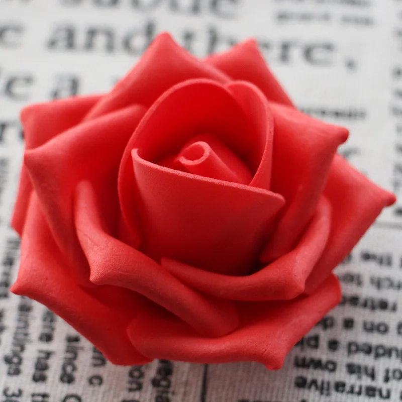 

30pcs 6CM PE Foam Rose Flower Head Artificial Flowers DIY Wedding Party Decoration Supplies Simulation Fake Home Decorations