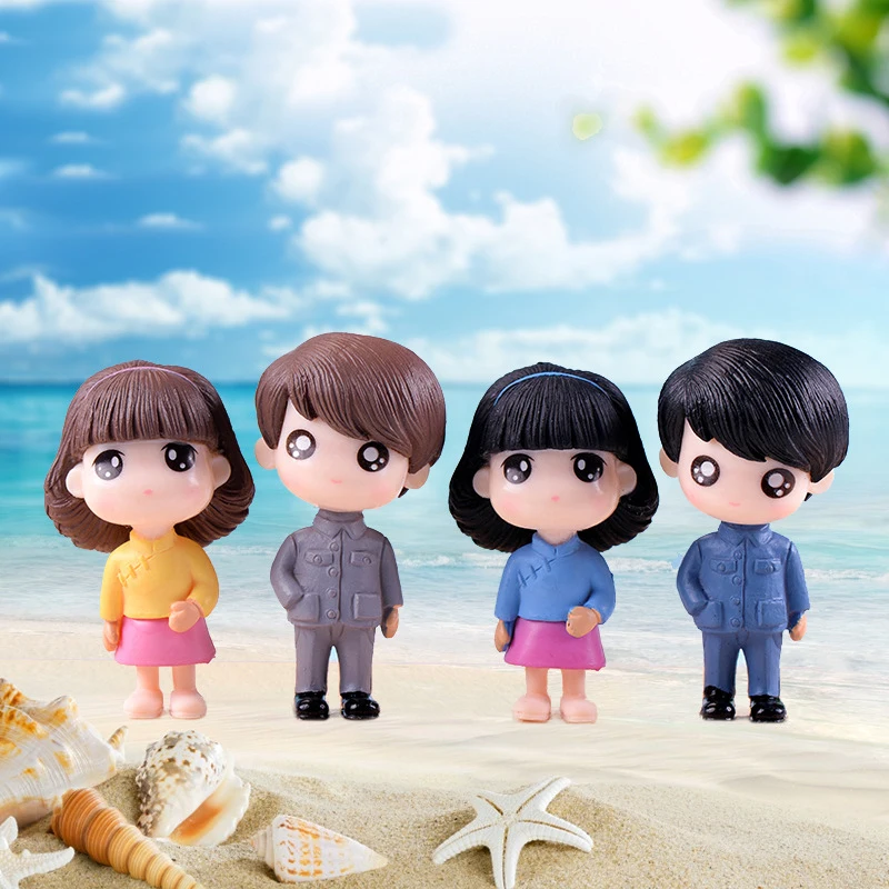 2 шт. свадебные куклы Миниатюрные модели для пар фигурки молодых художников