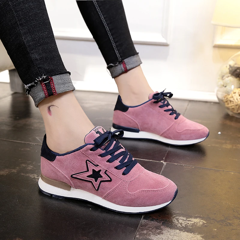 Новинка года; женские кроссовки из натуральной кожи; модная Розовая обувь для женщин; белые туфли на шнуровке; обувь на платформе с толстой мягкой подошвой; Размеры 35-40