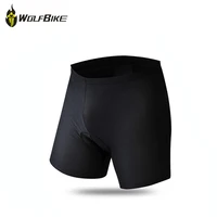 wolfbike cycling shorts breathable 3d gel padded mtb shorts for men and women mountain road bike spandex shorts underpants black