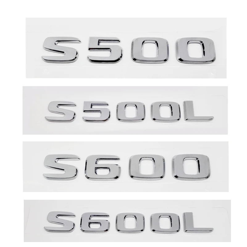 Для Mercedes Benz S Class W124 W163 Cla gla GLC Glk ABS S500 S500L S600 S600L багажник автомобиля сзади Буквы Знак
