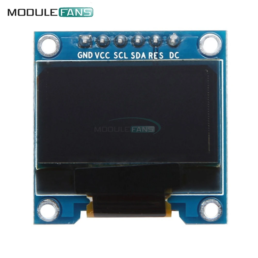 0 96 дюймов 6Pin 12864 SPI интерфейс межсоединений интегральных схем I2C OLED цвет желтый