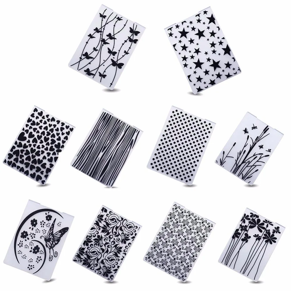 Пластиковая папка для тиснения скрапбукинга папки пластиковые Скрапбукинг