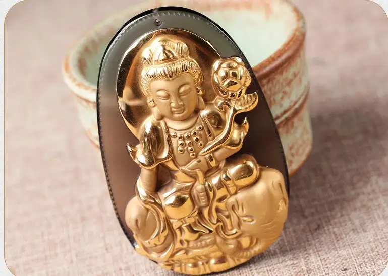 Новый Свет пятно природного льда Samantabhadra кулон Зодиака является покровителем