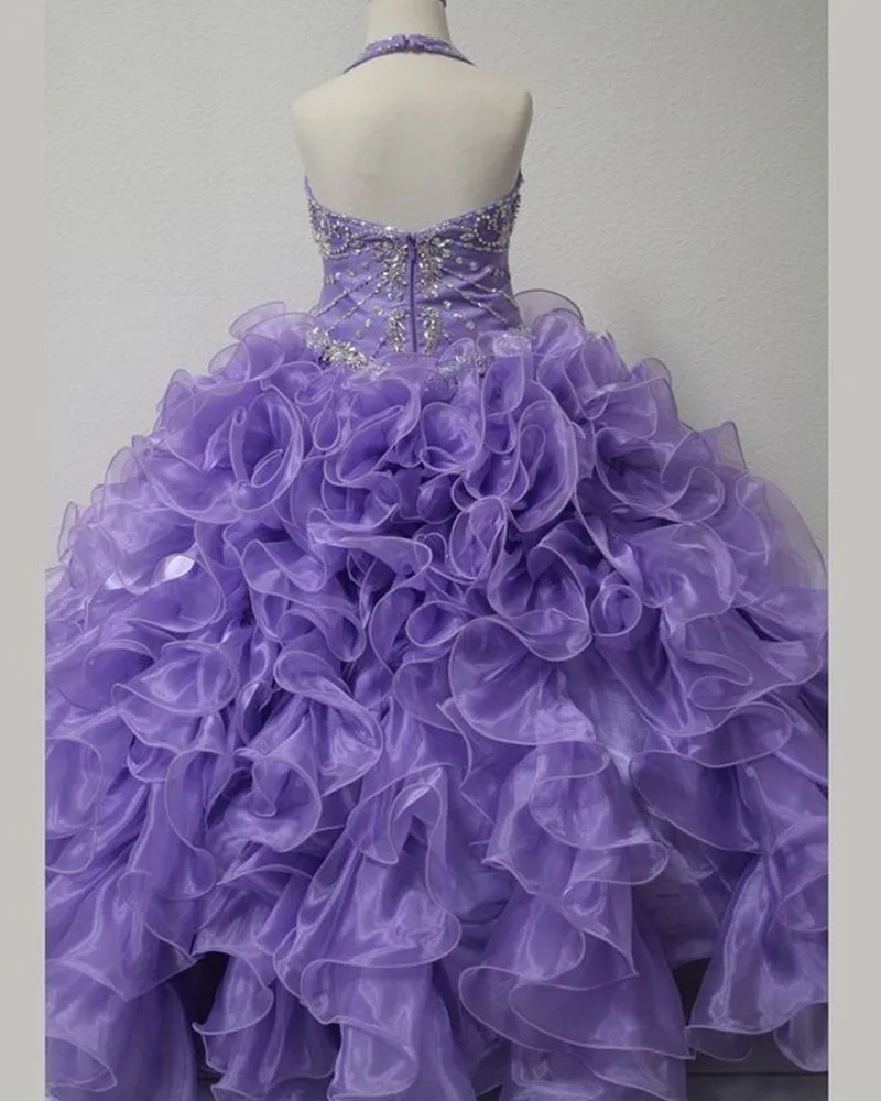 Детские вечерние платья с открытыми плечами на бретельках украшенные