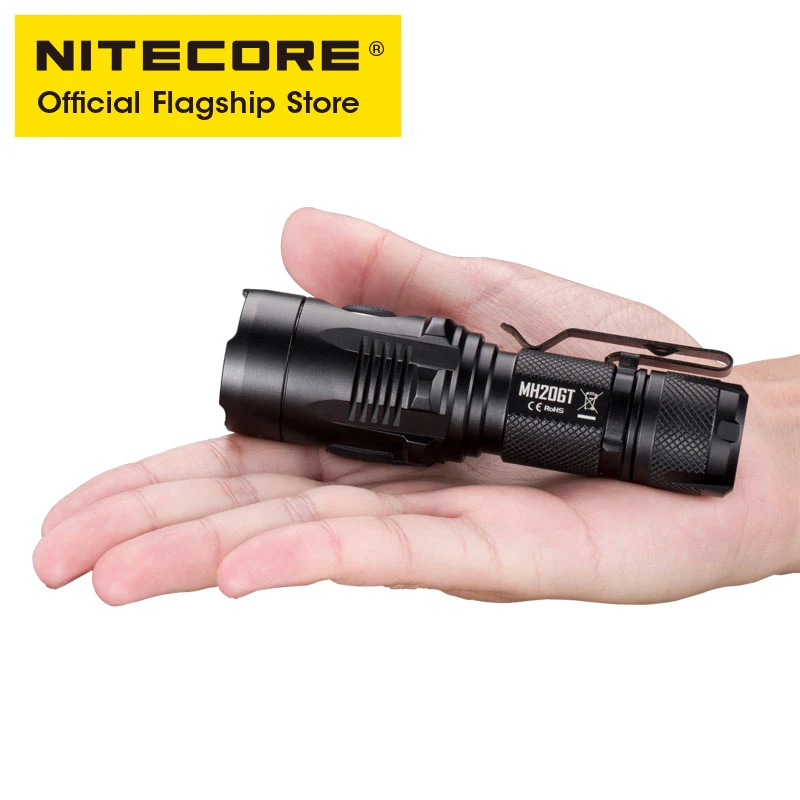 Фонарик NITECORE MH20GT перезаряжаемые сильный свет с литиевой батареей