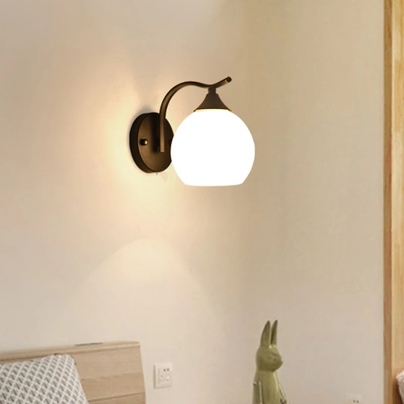 Железная винтажная настенная лампа американские настенные прикроватные лампы E27