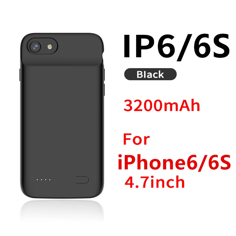 for iphone 6 6S Новейший Внешний чехол Gagaking для iphone X, XS, XSmax, XR, портативное зарядное устройство, чехол для apple X 6000 мАч, Ультратонкий внешний аккумулятор - Цвет: for iphone 6 6S