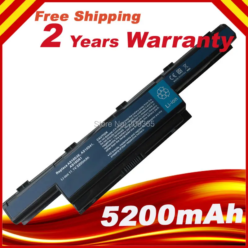 Аккумулятор 5200 мАч для ноутбука ACER Aspire 5749 5749G 5749Z 5749ZG 5750 5750G 5750Z 5755 5755G 5755Z 5755ZG 4739Z 4752ZG