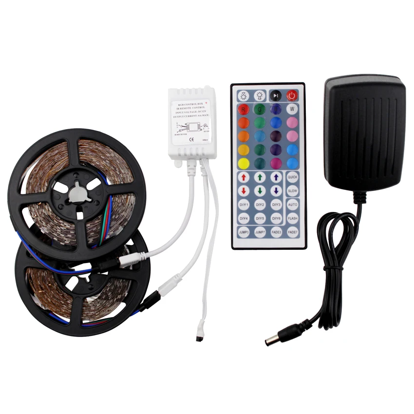12 В светодио дный полосы света 5 м 10 Rgb ленты 60 шт./м SMD 2835 Водонепроницаемый