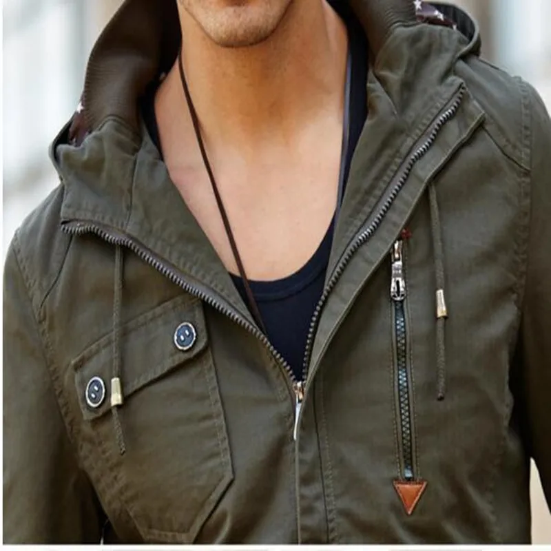 Military industry of new fund 2016 autumn winters is men's jacket Cultivate one's morality hooded men casual | Мужская одежда