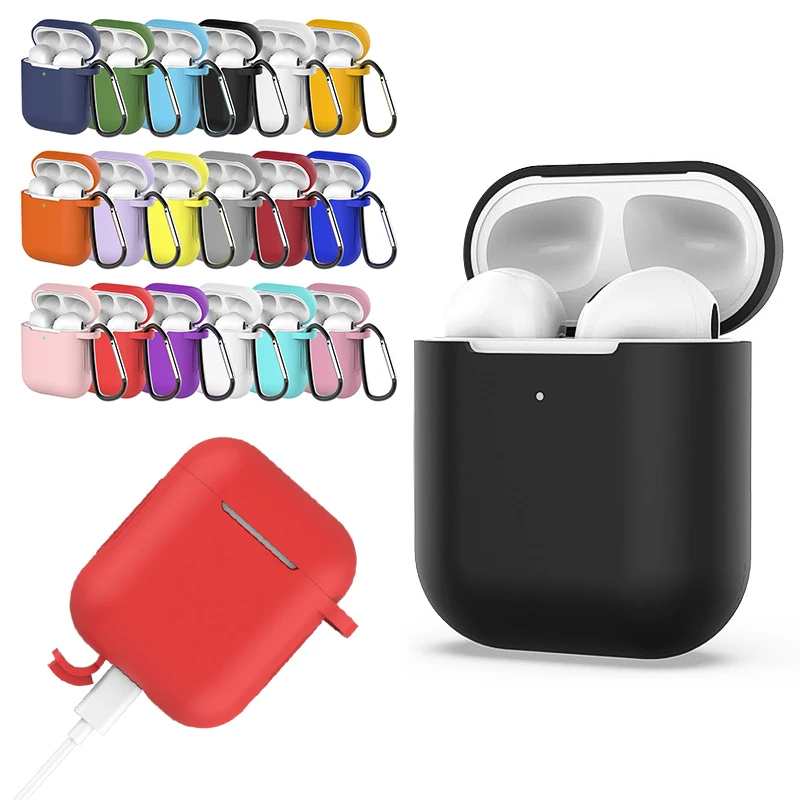 Мягкий силиконовый чехол из ТПУ для Airpods, аксессуары, защитный чехол, прозрачный Ультратонкий чехол, противоударный держатель для Apple Air Pods