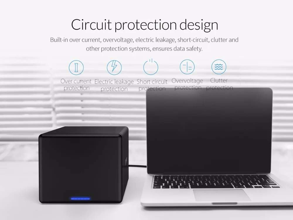 ORICO 5 Bay SATA к type-c USB3.1 HDD корпус Высокая скорость 5 Гбит/с Raid HDD док-станция Поддержка 50 ТБ Haid диск для WD