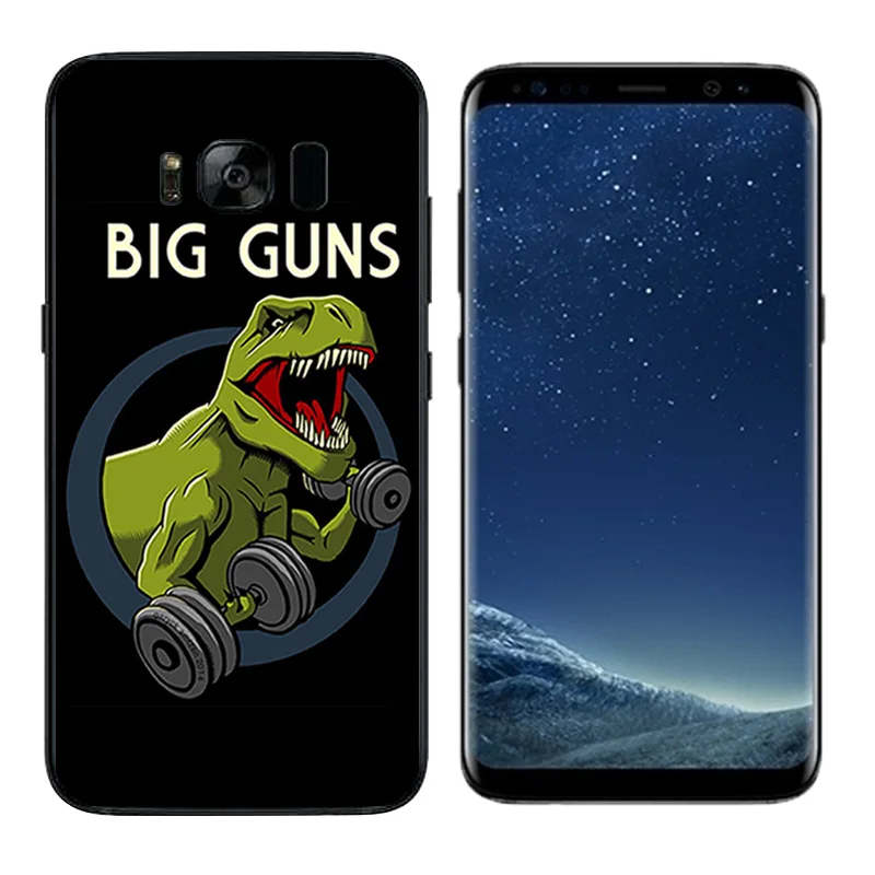 Капа для Fundas samsung Galaxy S8 плюс Чехол G955F G955FD большой пистолет печати чехол телефона в