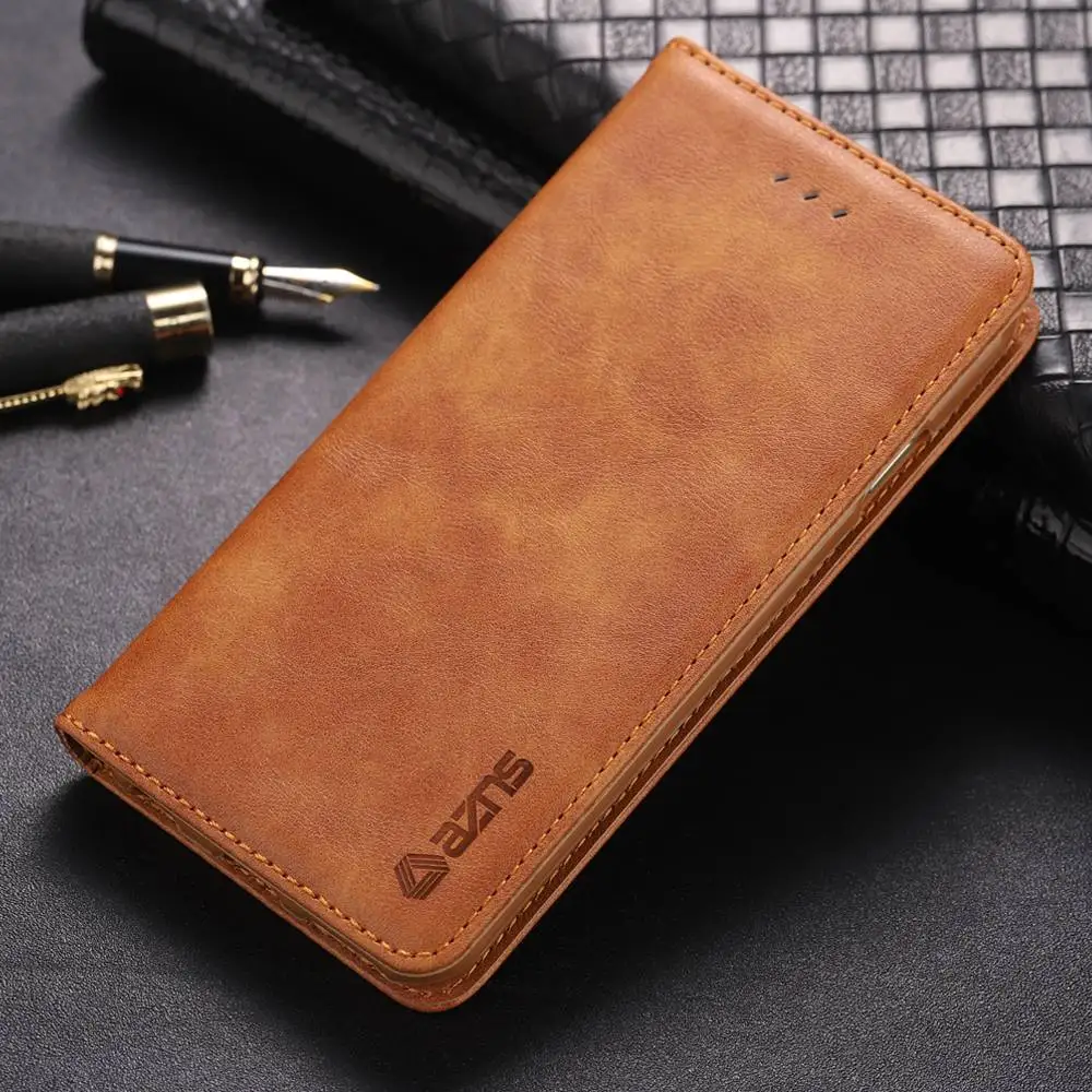 Khaki Кожаный чехол-бумажник для samsung Galaxy S7, s7 edge, S8, S9 Plus, S10 Plus, S10 Lite, слот для карт, защитный флип-чехол для samsung S9, чехол - Цвет: Khaki