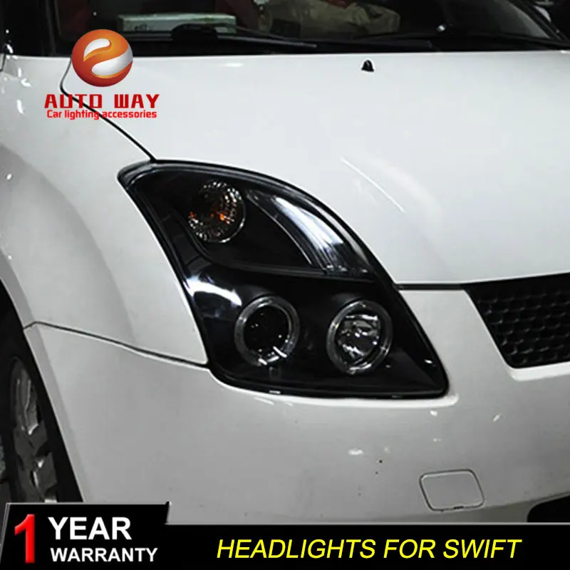 Автомобильный стайлинг фары чехол для SUZUKI Swift фары DRL линзы двойной луч Биксенон HID