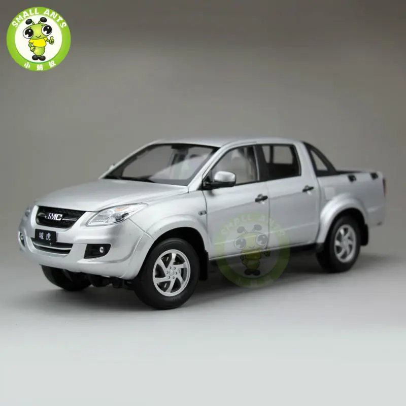 1:18 Масштаб Китай JiangLing JMC пикап литой автомобиль модель серебро