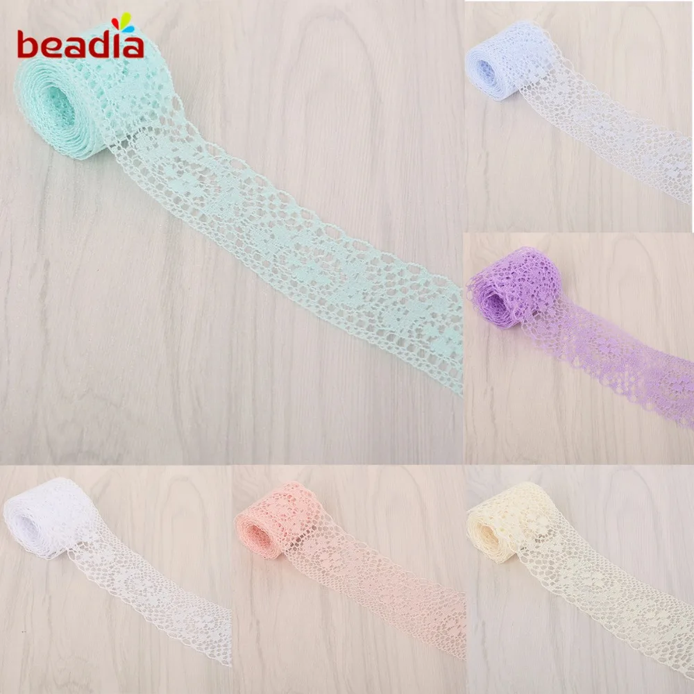 10 ярдов/партия кружевная лента ширина 4 см|lace ribbon|lace trim fabrictrim fabric |