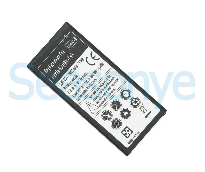 2 шт./лот 2000 мАч/7.6Wh BV T3G запасная батарея чехлы книжки для телефонов Microsoft Nokia lumia 650