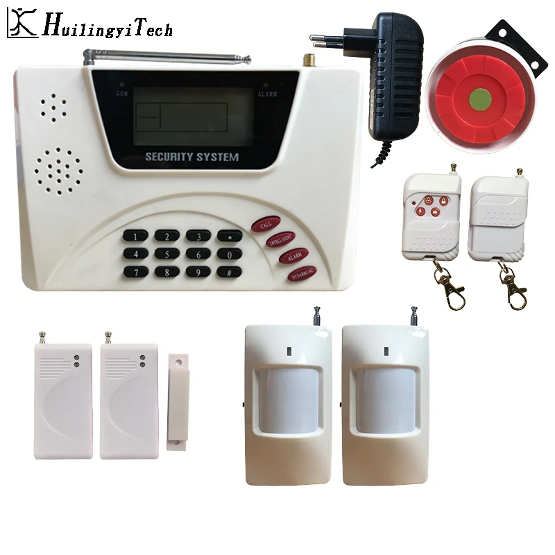 GSM Alarm Wireless SIM Home Alarm System RFID Burglar Security LCD Keyboard WIFI Home Alarm System Sensor kit for House Security