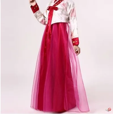 Осеннее женское Короткое платье Hanbok корейское этнические костюмы вышитые
