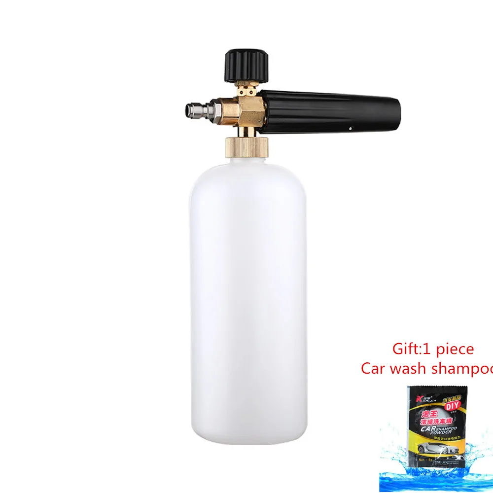 Автомобильная мойка пенная насадка 1000 мл пенораспылитель высокого давления для
