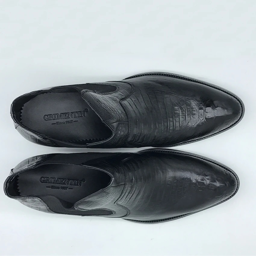 GRIMENTIN/Новинка 2017 года модные мужские ботильоны из натуральной кожи удобная